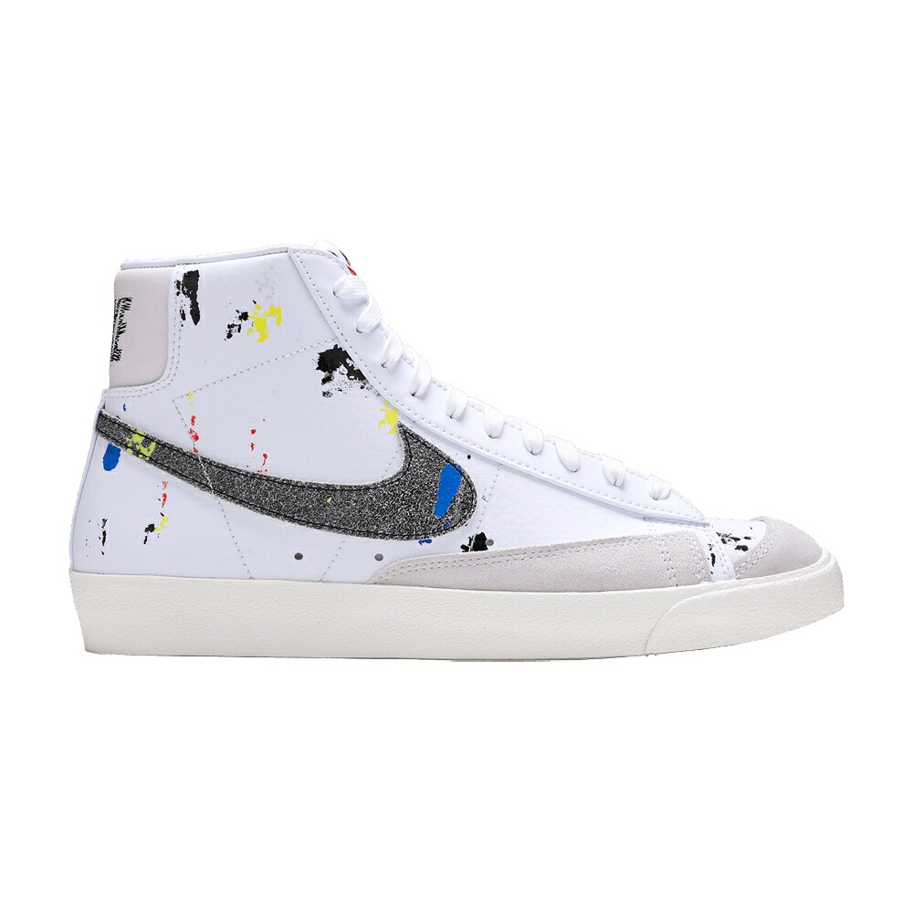 ナイキ ブレイザー ミッド 白色 ホワイト 黒色 ブラック \'77 \'PAINT SPLATTER\' スニーカー メンズ NIKE BLAZER MID / WHITE BLACK WHITE SAIL｜スニケス