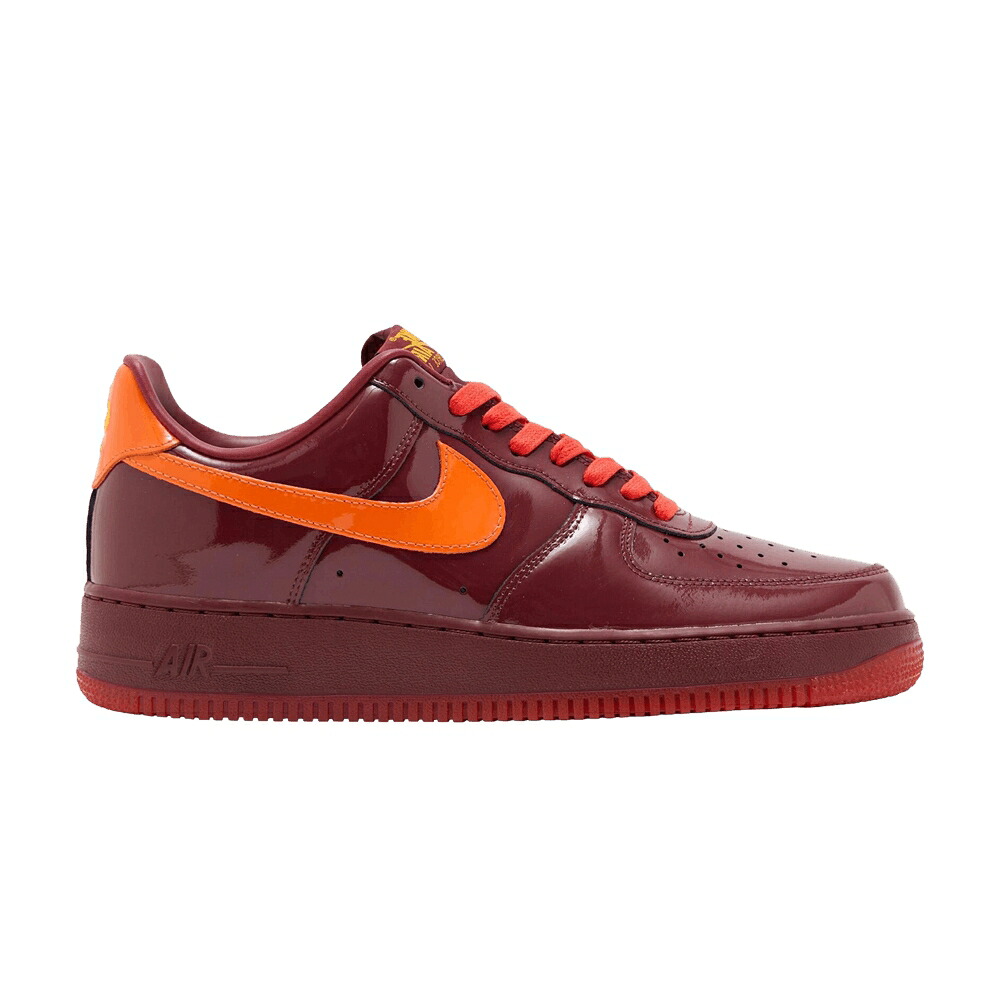 ナイキ なめし革 野球クラブ 赤 赤いこと ゴールド 空軍 \u0027PATENT RED\u0027 スニーカー メンズ NIKE AIR FORCE 1 LOW LEATHER DARK TEAM / DARK TEAM RED UNIVERSITY GOLD