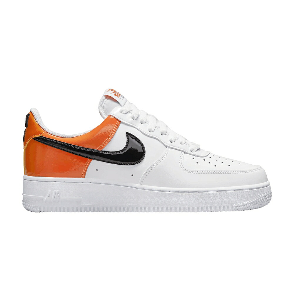ナイキ 白いこと 白いこと 橙 オレンジ色 黒いこと 黒いこと 空軍 \u002707 \u0027WHITE ORANGE\u0027 スニーカー レディース NIKE WMNS AIR FORCE 1 BRILLIANT / WHITE BRILLIANT ORANGE BLACK