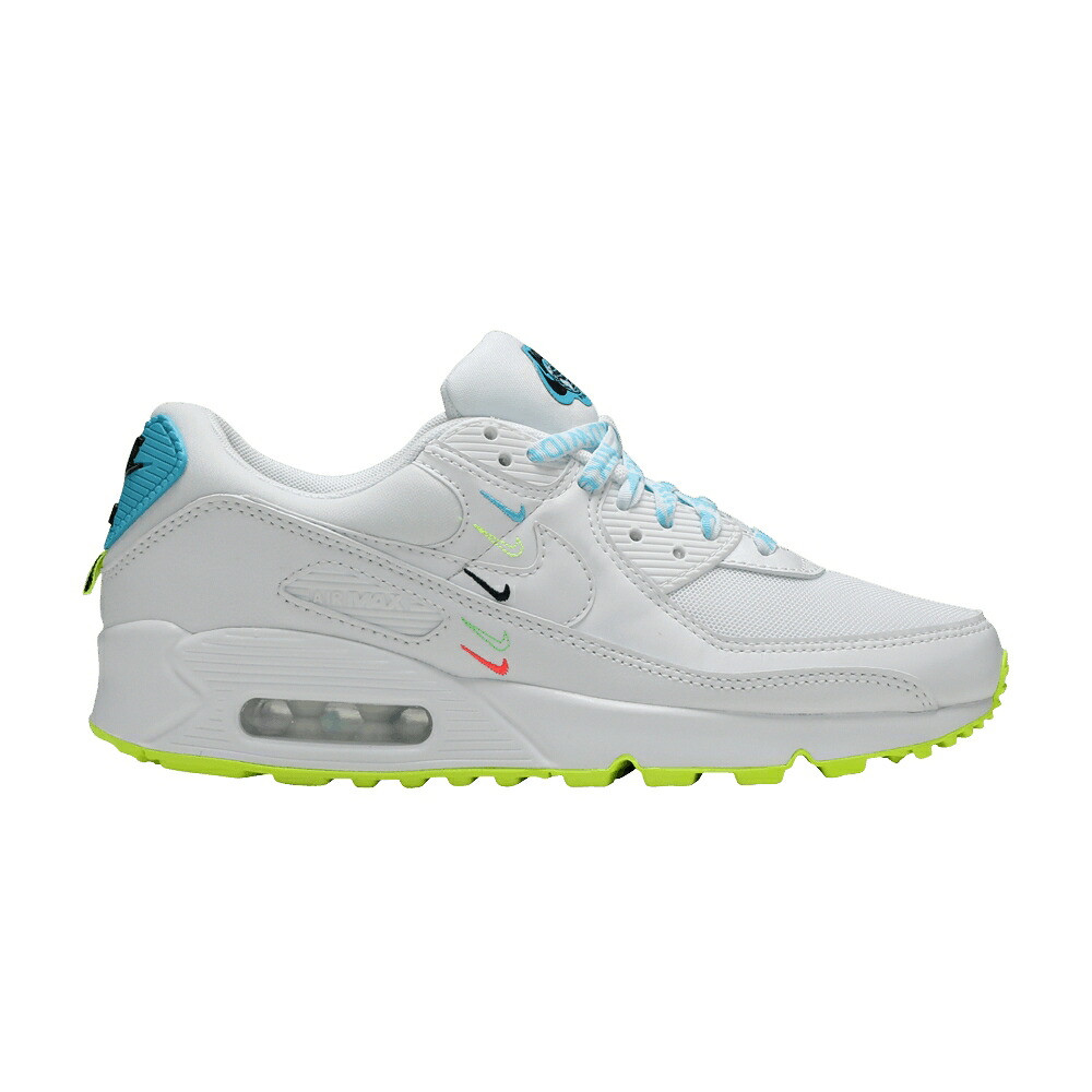 ナイキ マックス 白色 ホワイト 青色 ブルー エアマックス 'WORLDWIDE PACK' スニーカー レディース NIKE WMNS AIR MAX 90 SE / WHITE WHITE BLUE FURY VOLT