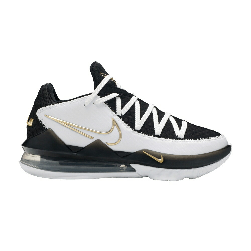 ナイキ レブロン 白色 ホワイト ゴールド 黒色 ブラック METALLIC GOLD スニーカー メンズ NIKE LEBRON 17 LOW / WHITE METALLIC GOLD BLACK