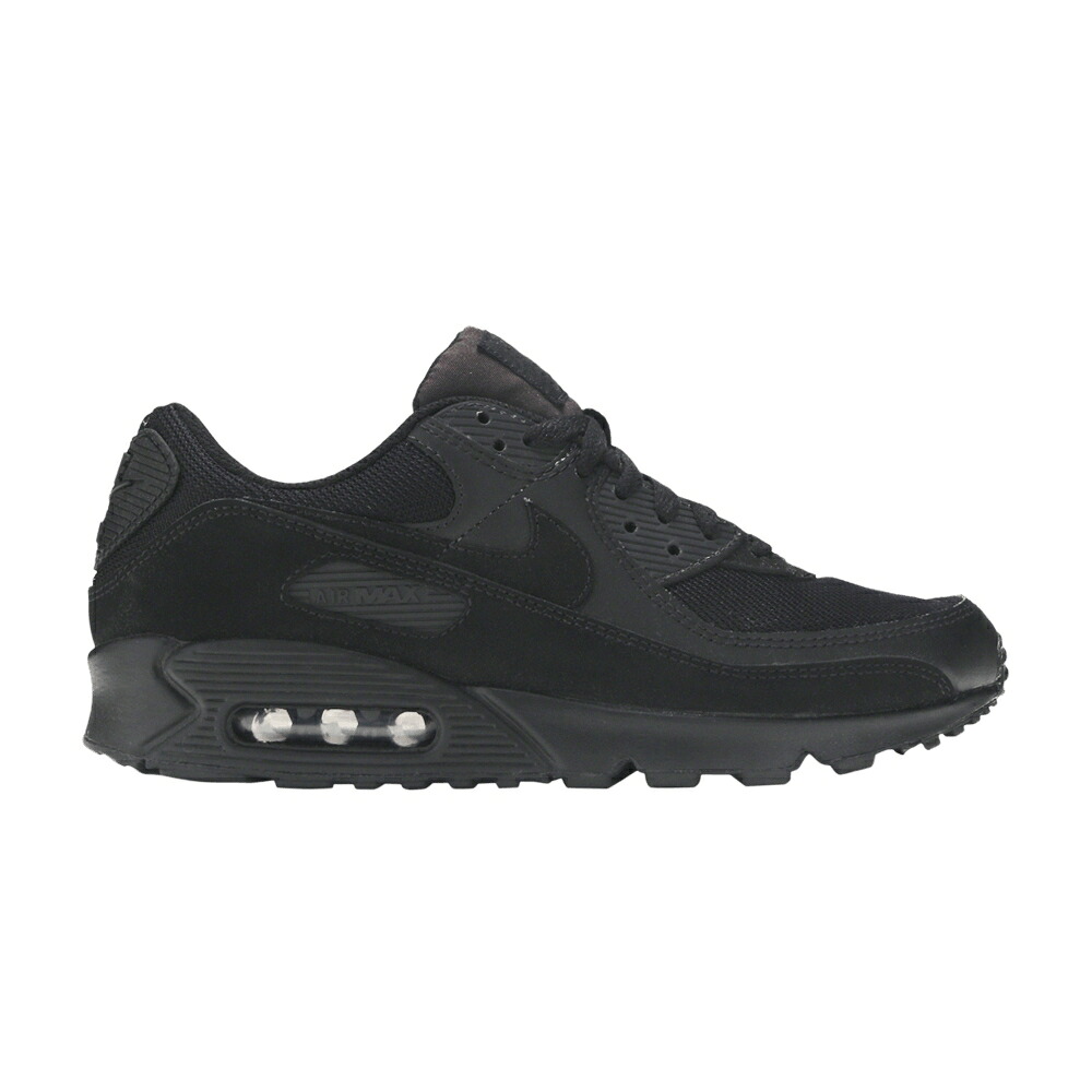 ナイキ マックス 黒色 ブラック 白色 ホワイト エアマックス 'TRIPLE BLACK' スニーカー レディース NIKE WMNS AIR MAX 90 RECRAFT / BLAC BLACK BLACK WHITE