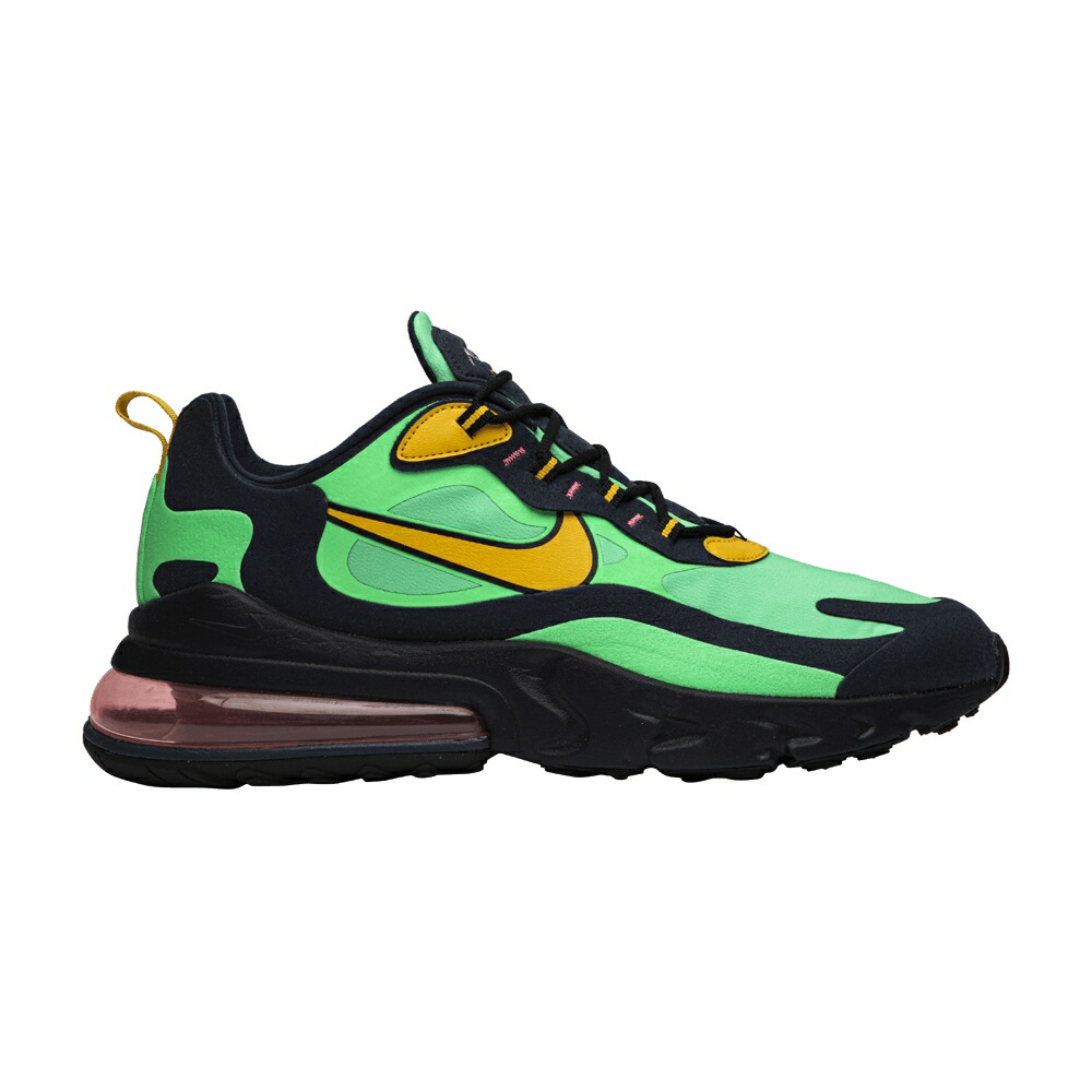 ナイキ マックス リアクト 緑 グリーン 黄色 イエロー エアマックス POP ART スニーカー メンズ NIKE AIR MAX 270 REACT / ELECTRO GREEN YELLOW OCHRE