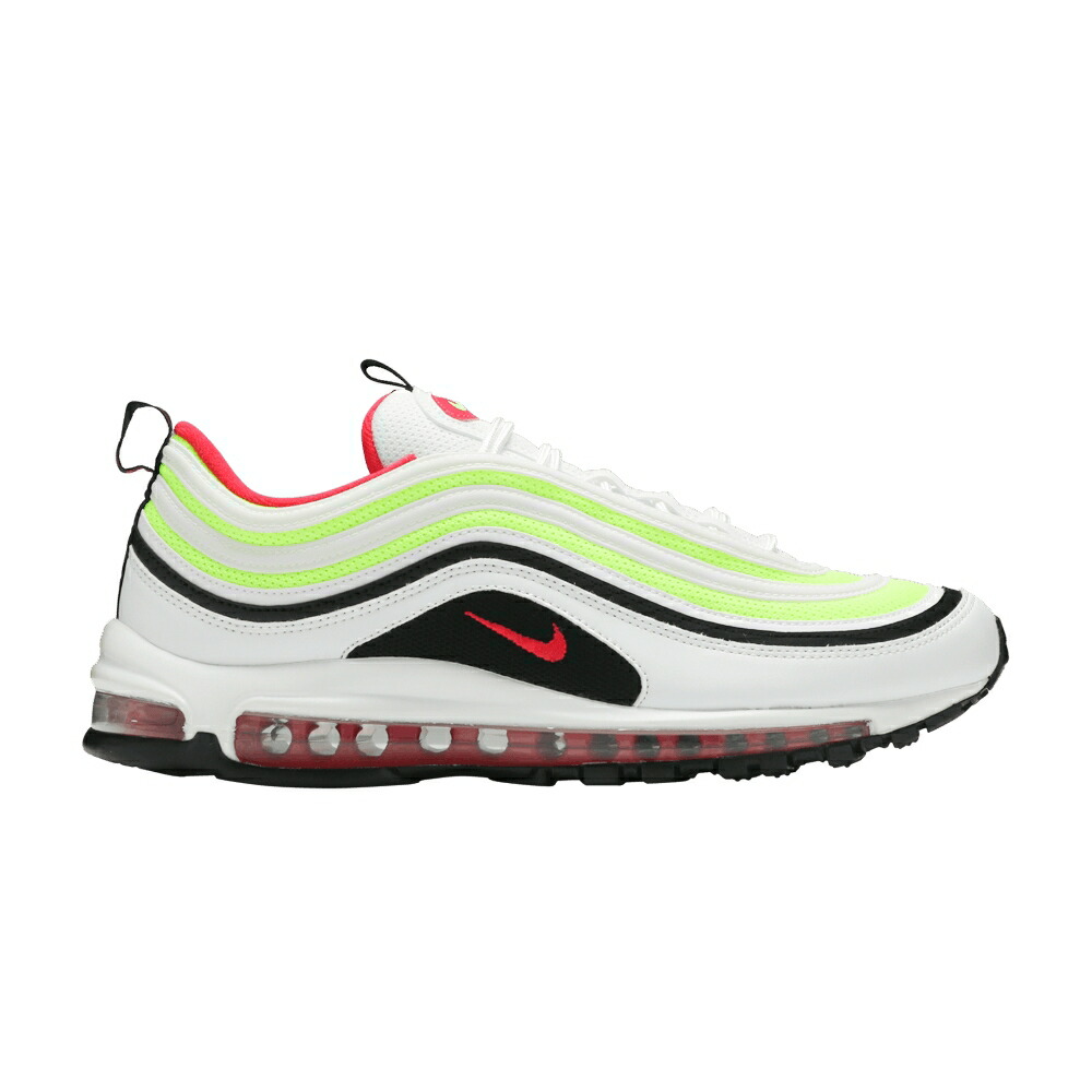 ナイキ マックス 白色 ホワイト ラッシュ ピンク 黒色 ブラック エアマックス VOLT PINK スニーカー メンズ NIKE AIR MAX 97 / WHITE RUSH PINK BLACK VOLT