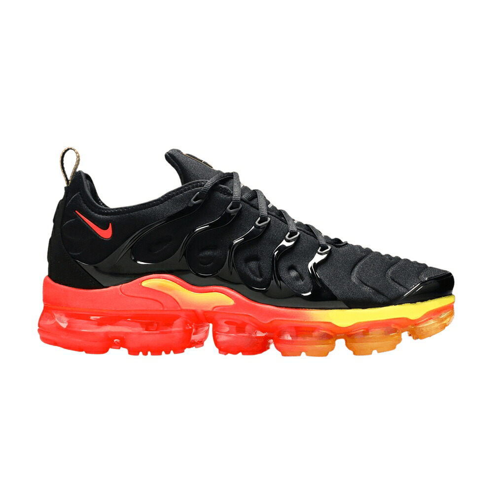 ナイキ 黒いこと 黒いこと クリムゾン エアヴェイパーマックス \u0027FRESH\u0027 スニーカー メンズ NIKE AIR VAPORMAX PLUS / BLACK BRIGHT CRIMSON LIGHT