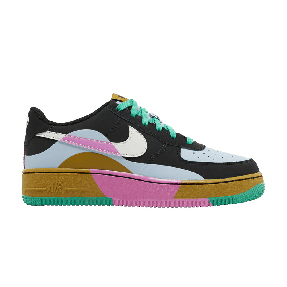 ナイキ 黒いこと 黒いこと 青み 青色 空軍 \u0027DANCE\u0027 お坊っちゃん キッズ NIKE AIR FORCE 1 LV8 2 GS / BLACK LIGHT ARMOURY BLUE PLAYFUL もの言う花 マタニティ スニーカー