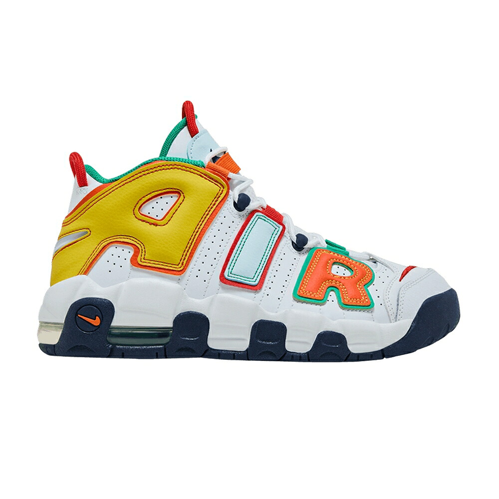 ナイキ 繰り上げるペース エアモアアップテンポ モアテン \u0027WHAT THE\u0027 お坊っちゃん キッズ NIKE AIR MORE UPTEMPO GS / MULTI COLOR MULTI COLOR もの言う花 マタニティ スニーカー