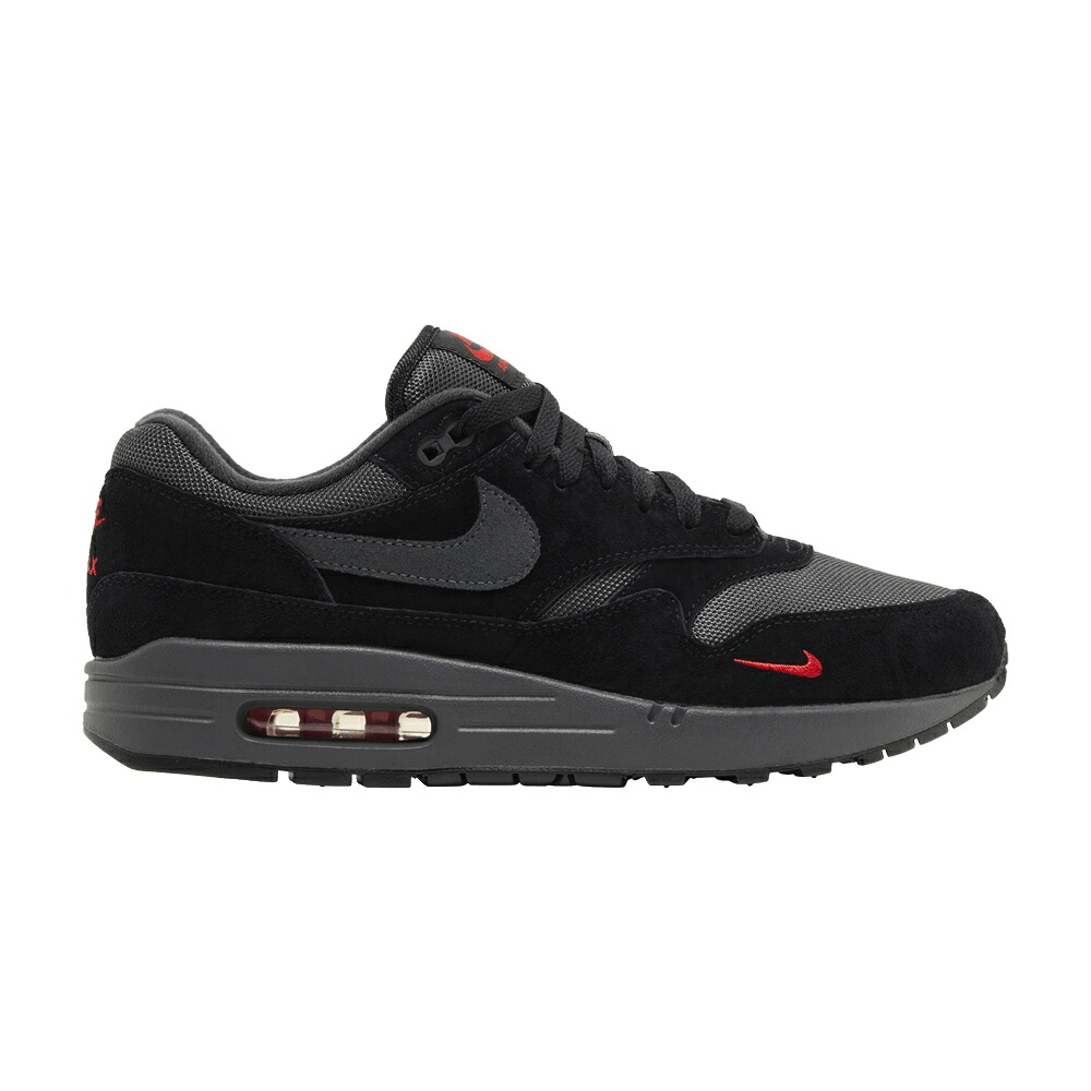 ナイキ マックス 黒いこと 黒いこと 赤 赤いこと エア湖マックス \u0027BLACK RED\u0027 スニーカー メンズ NIKE AIR MAX 1 UNIVERSITY / BLACK ANTHRACITE UNIVERSITY RED