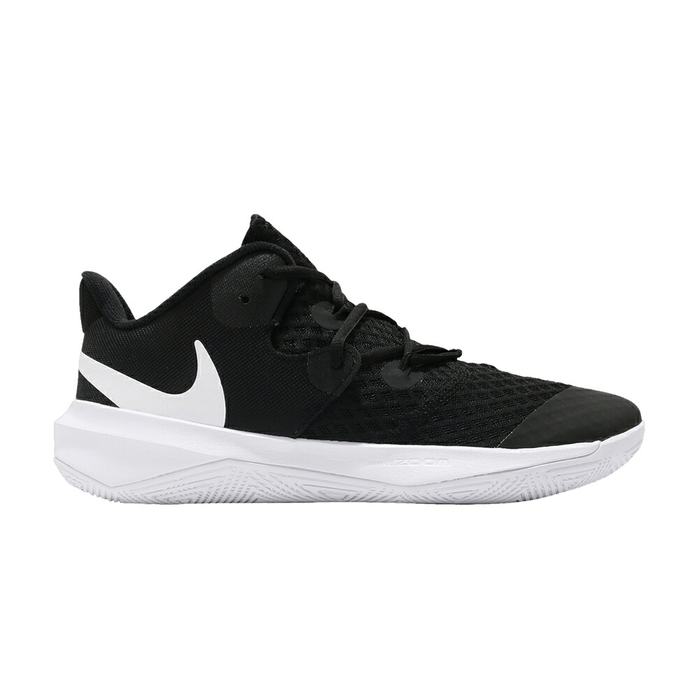 ナイキ ズーム コート 黒色 ブラック 白色 ホワイト \'BLACK WHITE\' スニーカー メンズ NIKE ZOOM HYPERSPEED COURT / BLACK WHITE｜スニケス