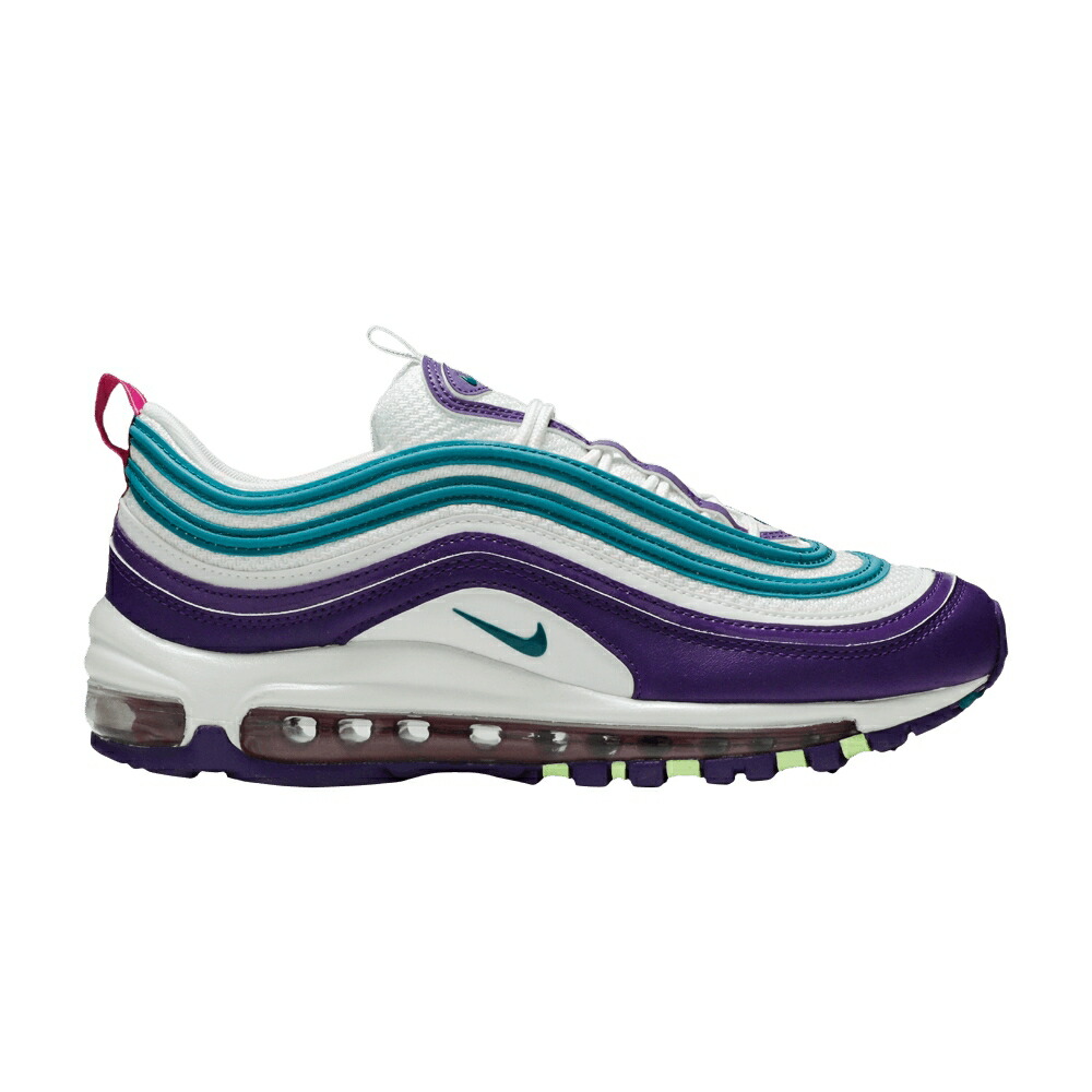 ナイキ マックス 白色 ホワイト 紫 パープル エアマックス 'HORNETS' スニーカー レディース NIKE WMNS AIR MAX 97 / SUMMIT WHITE VOLTAGE PURPLE