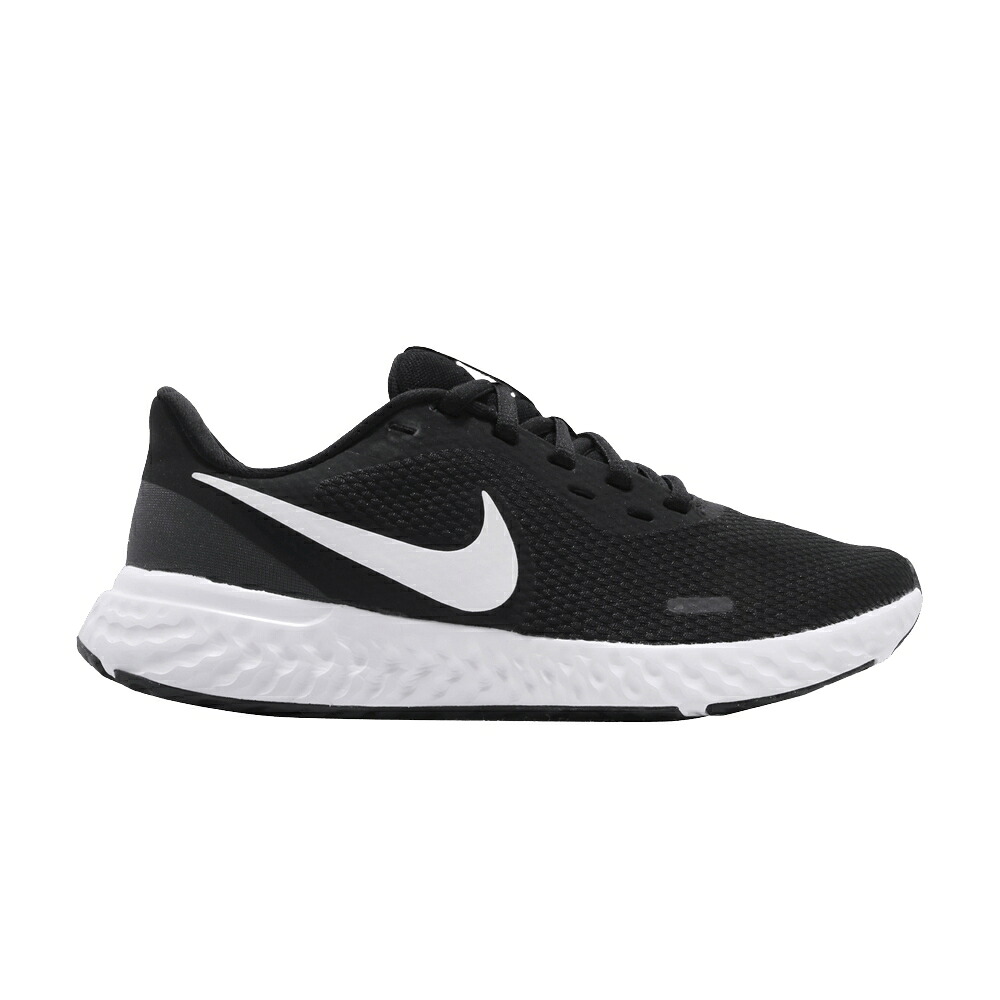ナイキ 大変革 黒いこと 黒いこと 白いこと 白いこと \u0027ANTHRACITE\u0027 スニーカー レディース NIKE WMNS REVOLUTION 5 / BLACK WHITE ANTHRACITE