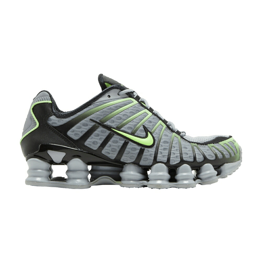 ナイキ ショックス 灰色 グレー ライム ブラスト WOLF LIME スニーカー メンズ NIKE SHOX TL GREY / WOLF GREY LIME BLAST