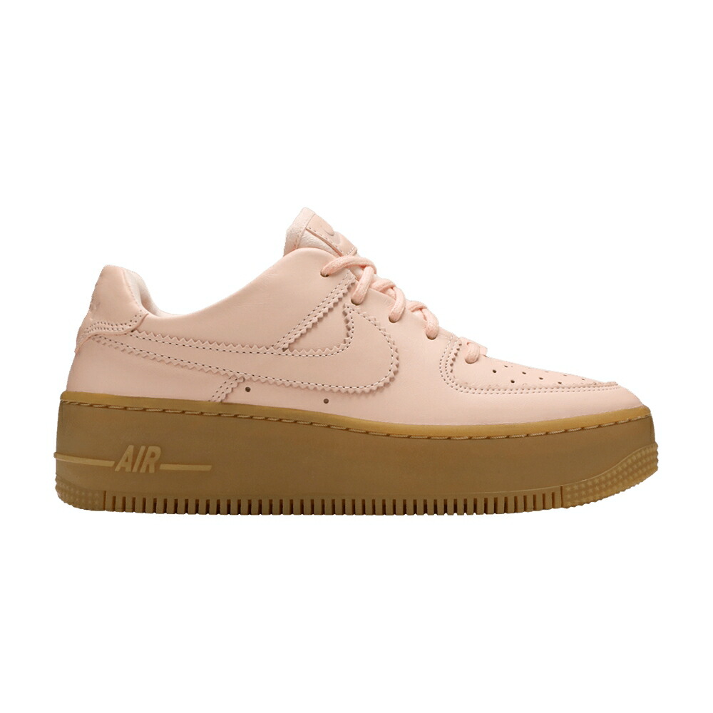 ナイキ 茶色 ブラウン エアフォース 'CORAL GUM' スニーカー レディース NIKE WMNS AIR FORCE 1 SAGE LOW / WASHED CORAL GUM LIGHT BROWN