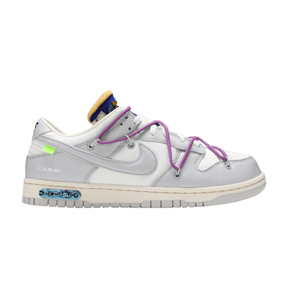 ナイキ オフホワイト ダンク 灰色 グレー ダンクロー LOT 50 スニーカー メンズ NIKE OFF-WHITE X DUNK LOW 48 OF / SAIL NEUTRAL GREY