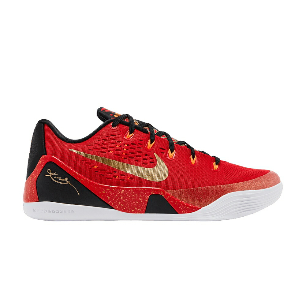 ナイキ コービー 赤 レッド ゴールド CHINA スニーカー メンズ NIKE KOBE 9 LOW EM 2025 / UNIVERSITY RED METALLIC GOLD