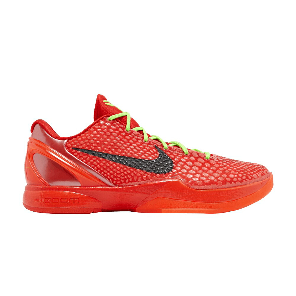 ナイキ ズーム コービー プロトロ クリムゾン 黒色 ブラック 'REVERSE GRINCH' スニーカー メンズ NIKE ZOOM KOBE 6 PROTRO / BRIGHT CRIMSON BLACK ELECTRIC