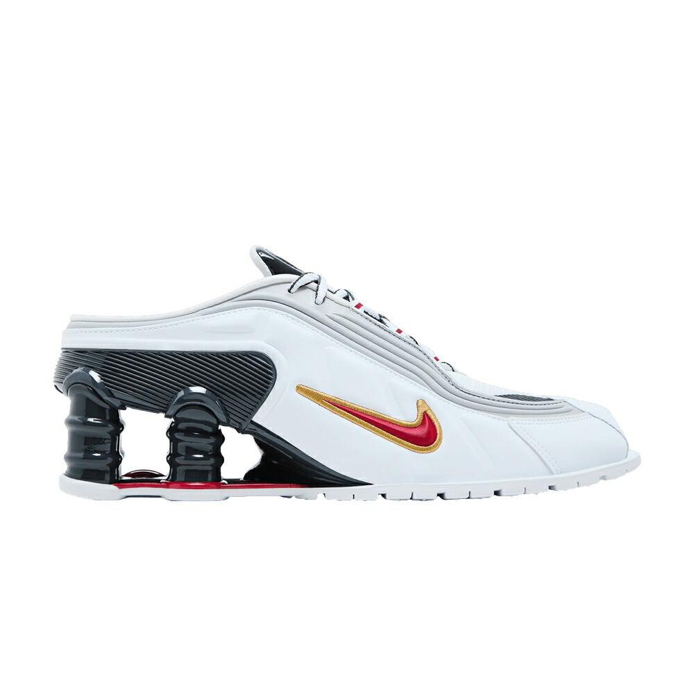 ナイキ ローズ ショックス プラチナム 白色 ホワイト 赤 レッド 'METALLIC RED' スニーカー レディース NIKE MARTINE ROSE X WMNS SHOX MULE MR4 PLATINUM VARSITY / WHITE VARSITY RED METALLIC