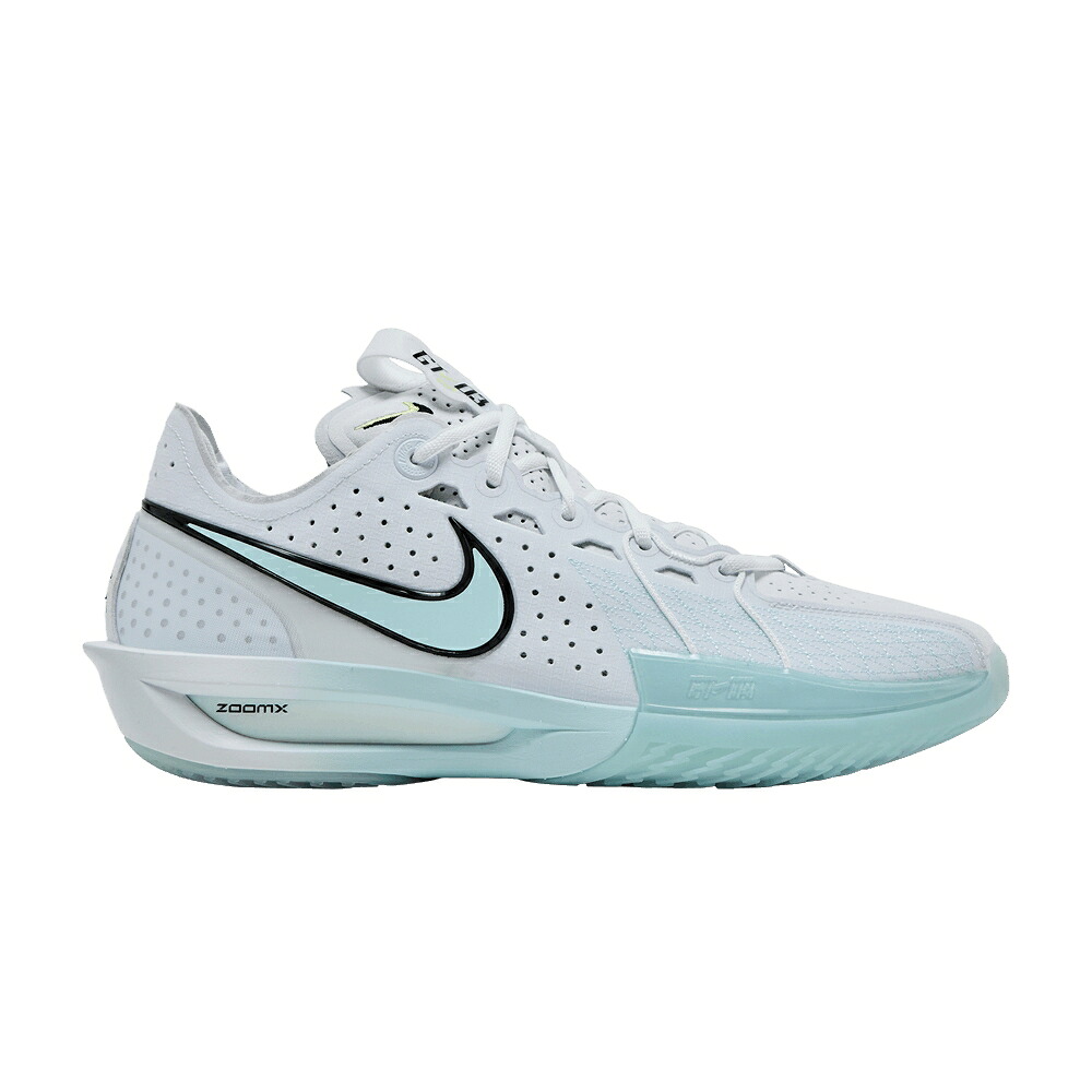 ナイキ 望遠レンズ 白いこと 白いこと 青味 青味 \u0027GLACIER BLUE\u0027 スニーカー メンズ NIKE AIR ZOOM GT CUT 3 / WHITE GLACIER BLUE METALLIC