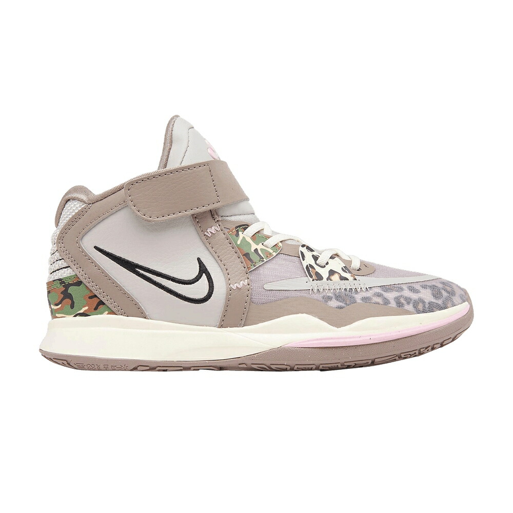ナイキ カイリー \u0027LEOPARD CAMO\u0027 お坊っちゃん キッズ NIKE KYRIE INFINITY なおなお書き / LIGHT IRON ORE MOON FOSSIL もの言う花 マタニティ スニーカー