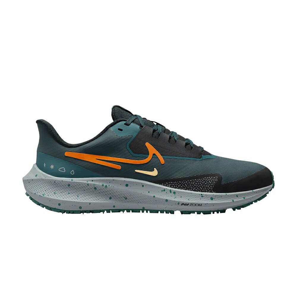 ナイキ ズーム ペガサス ディープ 黒色 ブラック ズームペガサス DEEP ORANGE スニーカー メンズ NIKE AIR ZOOM PEGASUS 39 SHIELD JUNGLE SAFETY / DEEP JUNGLE GEODE TEAL BLACK