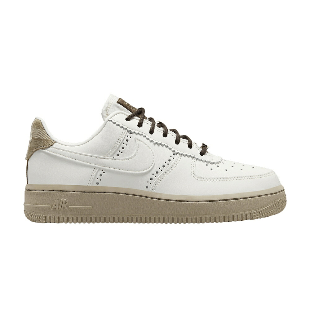 ナイキ カーキ エアフォース 'BROGUE' スニーカー レディース NIKE WMNS AIR FORCE 1 LOW / SAIL SAIL KHAKI CACAO WOW|スニケス