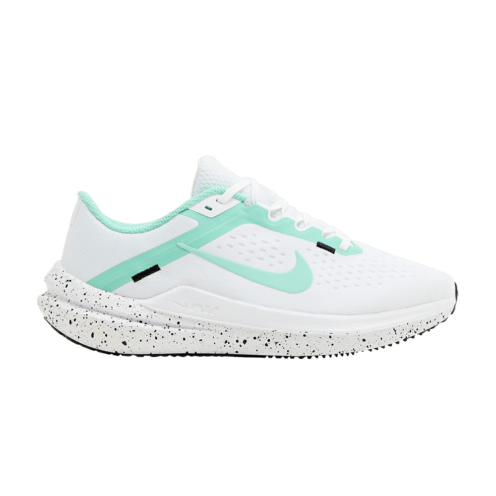 ナイキ 白いこと 白いこと 黒いこと 黒いこと ライズ \u0027WHITE RISE\u0027 スニーカー レディース NIKE WMNS AIR WINFLO 10 EMERALD / WHITE BLACK EMERALD RISE