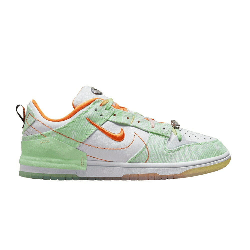 ナイキ ダンク 白いこと 白いこと 橙 オレンジ色 ダンクロー \u0027MINT PAISLEY\u0027 スニーカー レディース NIKE WMNS DUNK LOW DISRUPT 2 FOAM / WHITE SAFETY ORANGE MINT FOAM