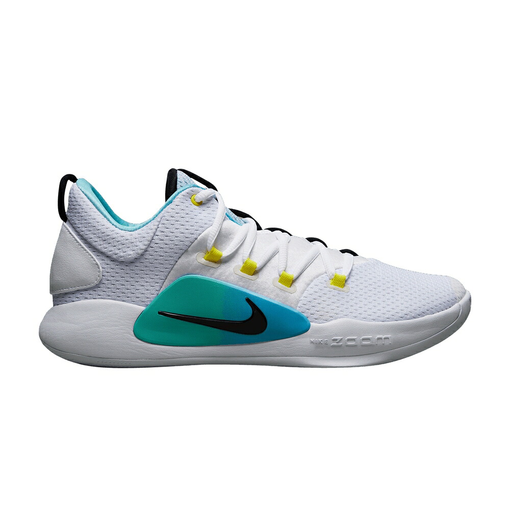 ナイキ ハイパーダンク 白色 ホワイト 黒色 ブラック 黄色 イエロー 'WHITE GRADIENT' スニーカー メンズ NIKE HYPERDUNK X LOW EP TEAL / WHITE BLACK OPTI YELLOW