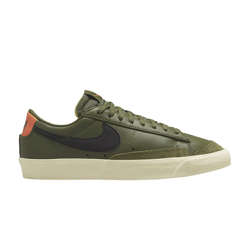 ナイキ ブレイザー オリーブ 橙 オレンジ色 \u002777 \u0027MEDIUM TRANCE\u0027 スニーカー レディース NIKE WMNS BLAZER LOW OLIVE ORANGE / MEDIUM OLIVE ORANGE TRANCE