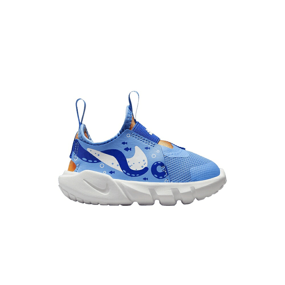 ナイキ 青碧 青碧 橙 オレンジ色 \u0027OCTOPUS\u0027 もの言う花 NIKE FLEX RUNNER 2 LIL TD / UNIVERSITY BLUE VIVID ORANGE