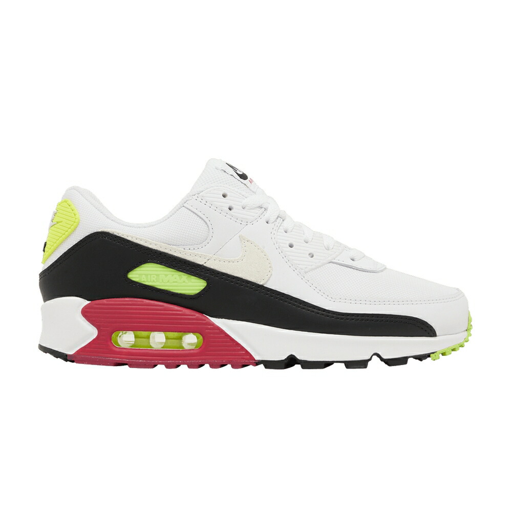 ナイキ マックス ラッシュ 白色 ホワイト ピンク 黒色 ブラック エアマックス WHITE PINK スニーカー メンズ NIKE AIR MAX 90 VOLT RUSH / WHITE VOLT RUSH PINK BLACK