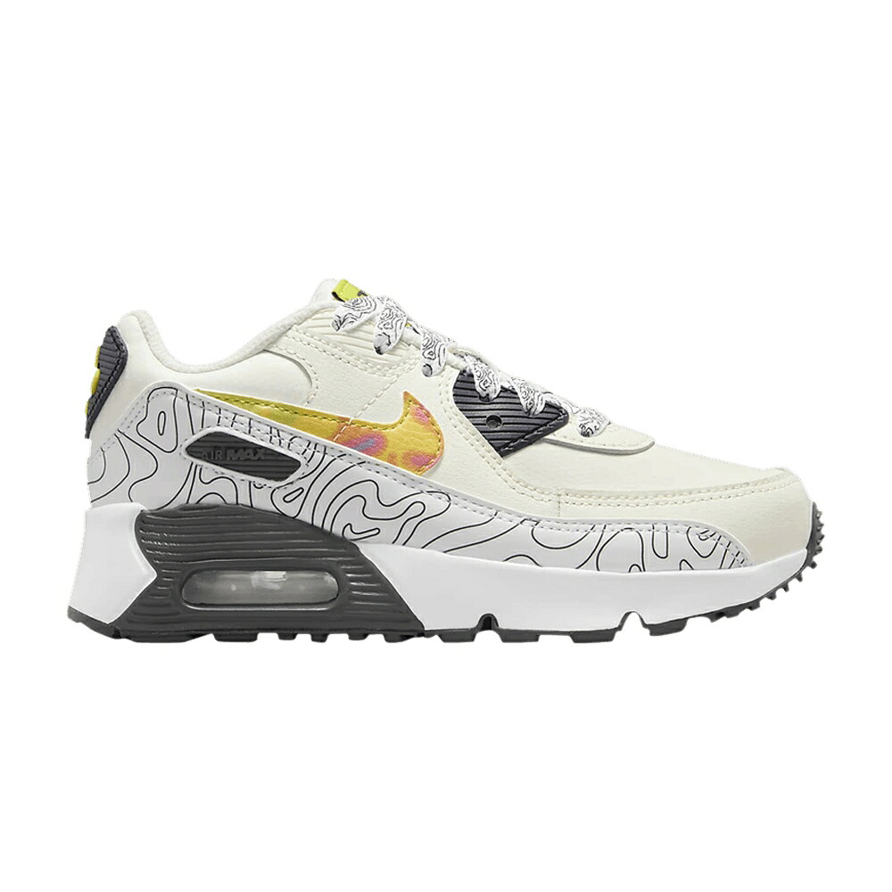 ナイキ マックス なめし革 大気圏マックス \u0027SAVE PLANET\u0027 お坊っちゃん キッズ NIKE AIR MAX 90 LEATHER SE なおなお書き OUR / SAIL GRIDIRON BRIGHT CACTUS もの言う花 マタニティ スニーカー
