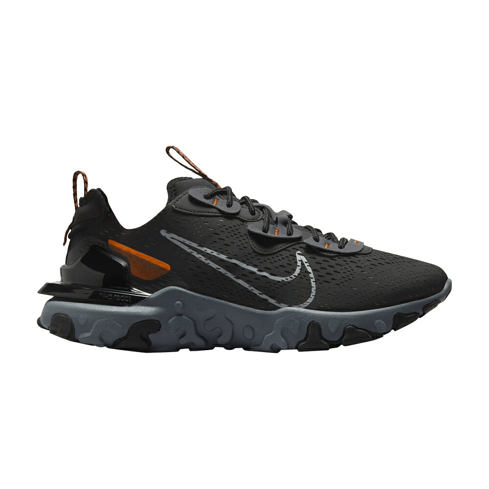 ナイキ リアクト 黒色 ブラック 橙 オレンジ 'BLACK ORANGE' スニーカー メンズ NIKE REACT VISION SAFETY / BLACK SAFETY ORANGE ANTHRACITE