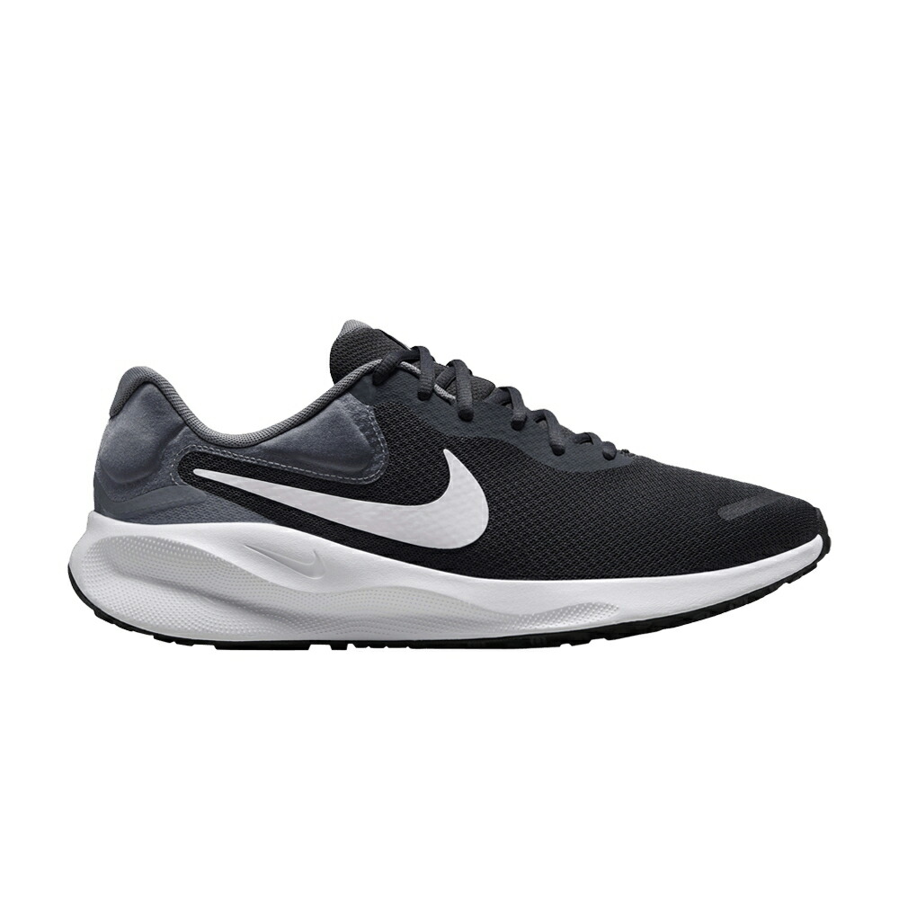 ナイキ レボリューション クール 灰色 グレー 黒色 ブラック 白色 ホワイト 'ANTHRACITE WHITE' スニーカー メンズ NIKE REVOLUTION 7 / ANTHRACITE COOL GREY BLACK WHITE