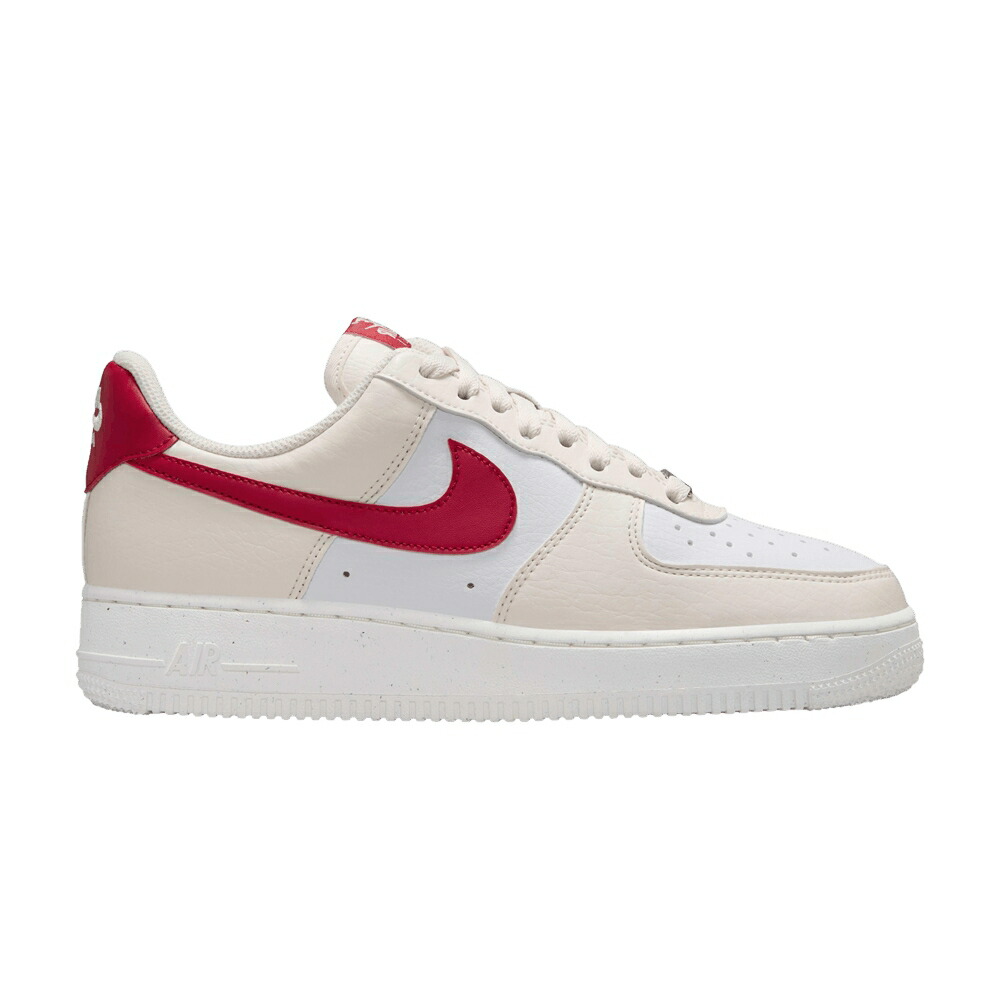 ナイキ アイボリー 赤 レッド エアフォース 07 PALE RED スニーカー レディース NIKE WMNS AIR FORCE 1 NEXT NATURE IVORY UNIVERSITY / PALE IVORY SAIL UNIVERSITY RED