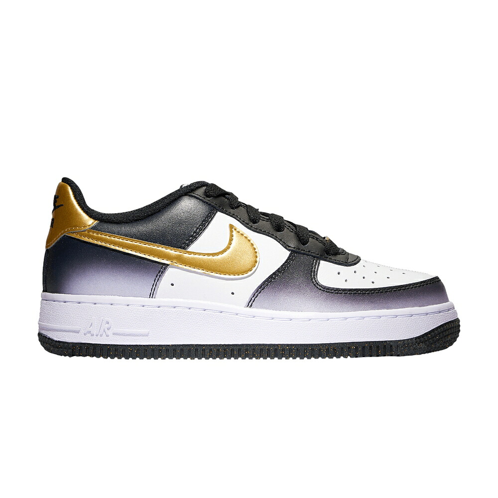ナイキ 白色 ホワイト ゴールド 黒色 ブラック エアフォース '50TH ANNIVERSARY' ジュニア キッズ NIKE FOOT LOCKER X AIR FORCE 1 LOW GS / WHITE METALLIC GOLD BLACK ベビー マタニティ スニーカー