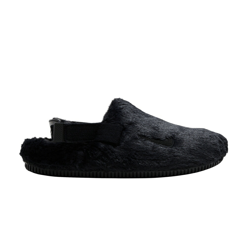 ナイキ 黒色 ブラック TRIPLE FUR スニーカー レディース NIKE WMNS CALM MULE SE BLACK / BLACK BLACK