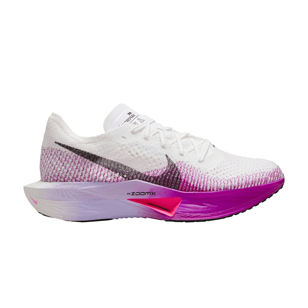 ナイキ 白いこと 白いこと 紫 パープル NEXT% \u0027WHITE PURPLE\u0027 スニーカー レディース NIKE WMNS ZOOMX VAPORFLY 3 VIVID / WHITE VIVID PURPLE PURPLE AGATE