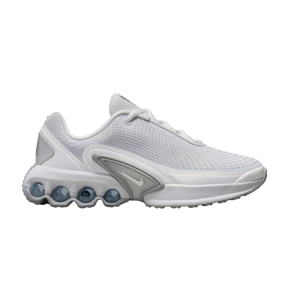 ナイキ マックス 白色 ホワイト 銀色 シルバー エアマックス 'WHITE SILVER' ジュニア キッズ NIKE AIR MAX DN GS METALLIC / WHITE WHITE METALLIC SILVER ベビー マタニティ スニーカー｜スニケス