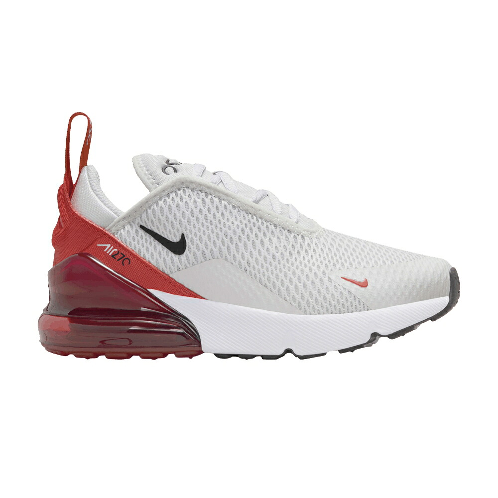 ナイキ マックス 赤 レッド 黒色 ブラック エアマックス 'PHOTON RED' ジュニア キッズ NIKE AIR MAX 270 PS DUST PICANTE / PHOTON DUST PICANTE RED BLACK ベビー マタニティ スニーカー｜スニケス