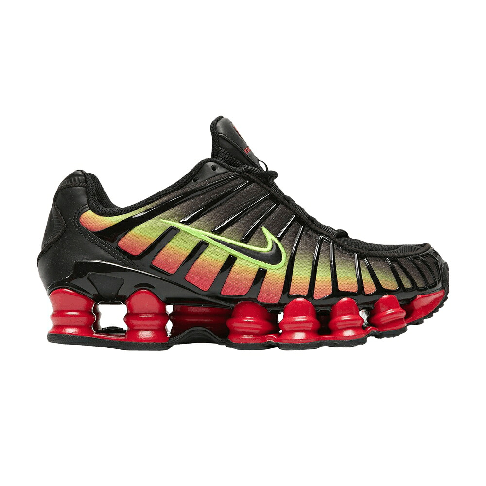 ナイキ ショックス ファイア 黒色 ブラック 赤 レッド 'VOLT RED' スニーカー レディース NIKE WMNS SHOX TL FIRE / BLACK BLACK VOLT FIRE RED