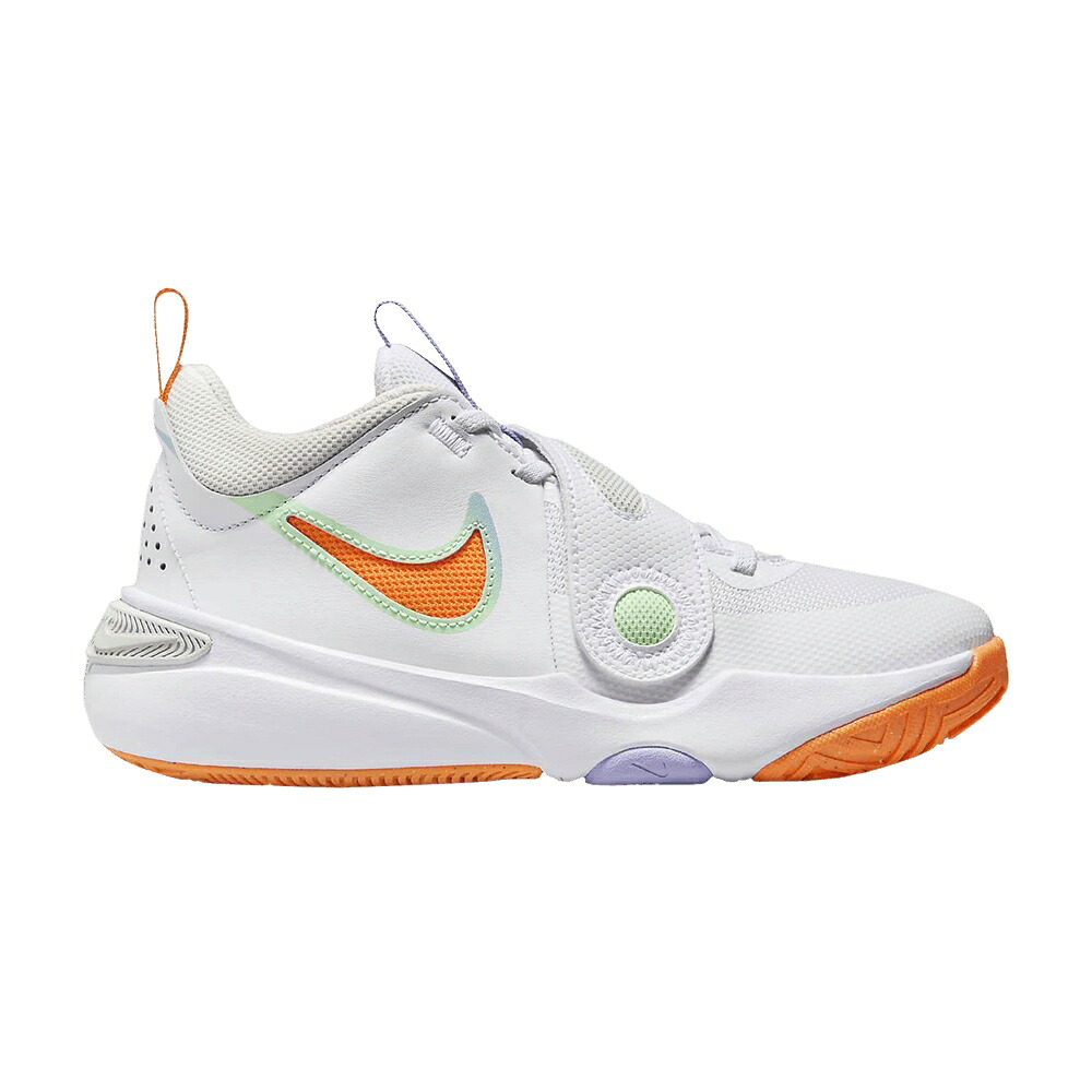 ナイキ 野球クラブ 白いこと 白いこと 緑 緑であること 紫 パープル \u0027WHITE ORANGE\u0027 お坊っちゃん キッズ NIKE TEAM HUSTLE D11 GS TOTAL / WHITE VAPOR GREEN PURPLE PULSE もの言う花 マタニティ スニーカー