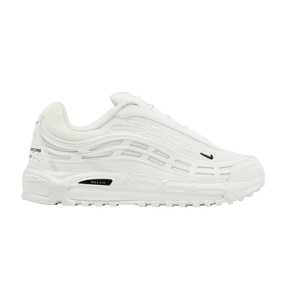 ナイキ マックス 白色 ホワイト 黒色 ブラック エアマックス 2.5 'SUMMIT WHITE' スニーカー メンズ NIKE COMME DES GAR ONS HOMME PLUS X AIR MAX TL / SUMMIT WHITE BLACK｜スニケス