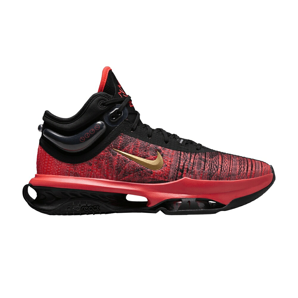 ナイキ 望遠レンズ 黒いこと 黒いこと 赤 赤いこと ゴールド \u0027CANADIAN ROOTS\u0027 スニーカー メンズ NIKE SHAEDON SHARPE X AIR ZOOM GT JUMP 2 / BLACK RED METALLIC GOLD
