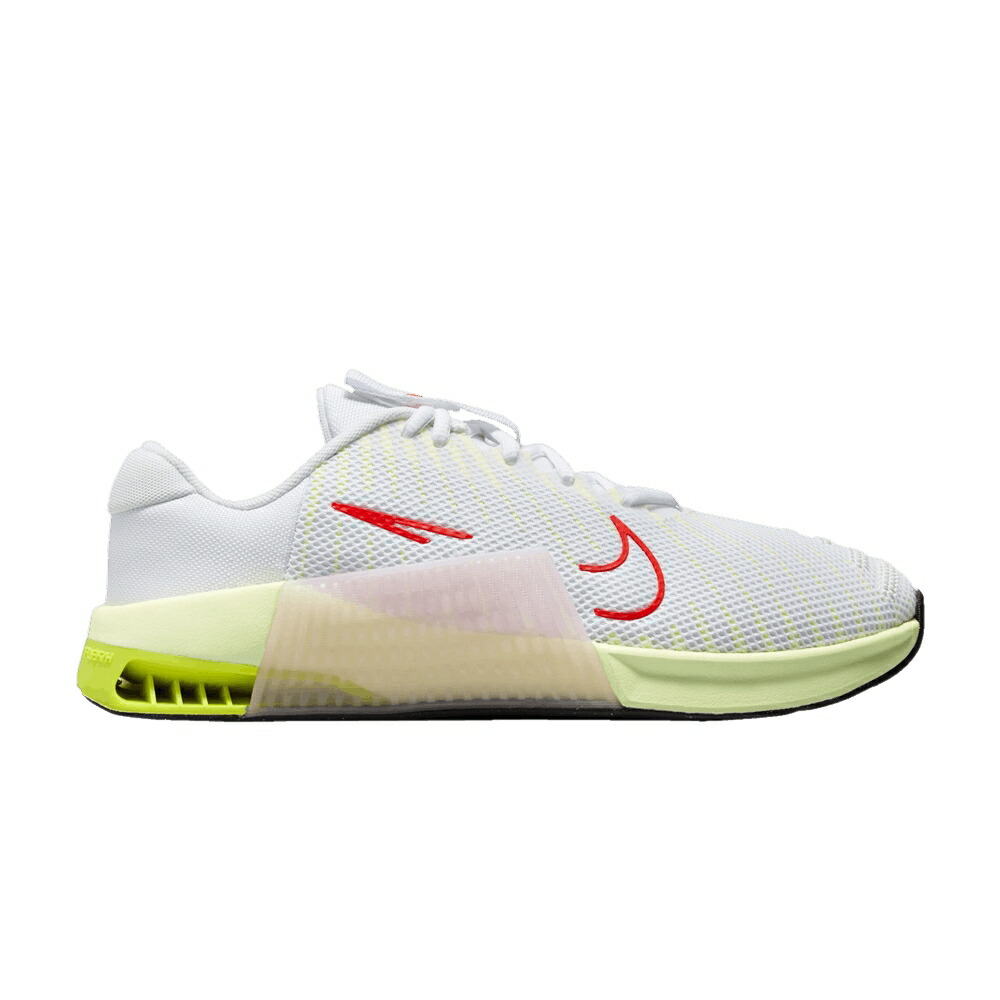 ナイキ 白色 ホワイト WHITE CRIMSON スニーカー レディース NIKE WMNS METCON 9 VOLT / WHITE VOLT BARELY VOLT BRIGHT