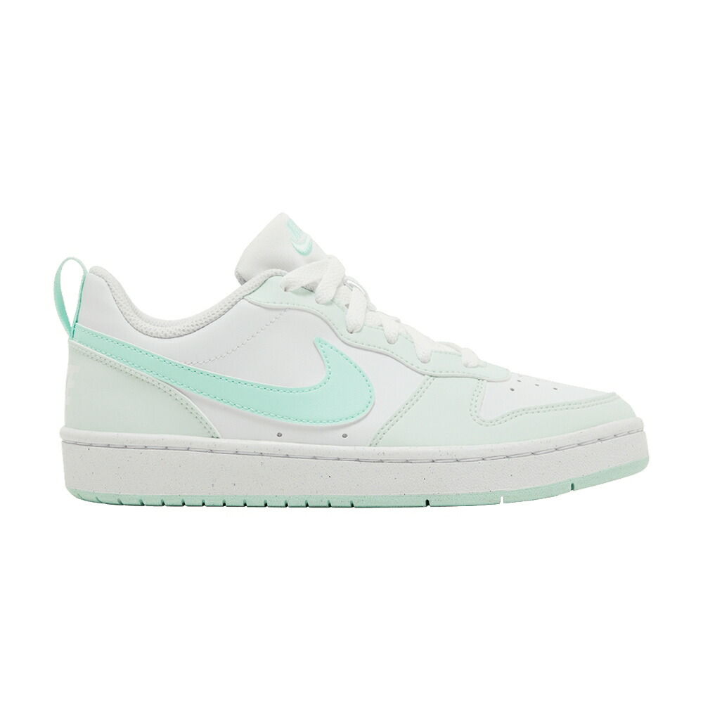 ナイキ コート 白色 ホワイト 緑 グリーン コートバーロウ 'MINT FOAM' ジュニア キッズ NIKE COURT BOROUGH LOW RECRAFT GS / WHITE BARELY GREEN MINT FOAM ベビー マタニティ スニーカー