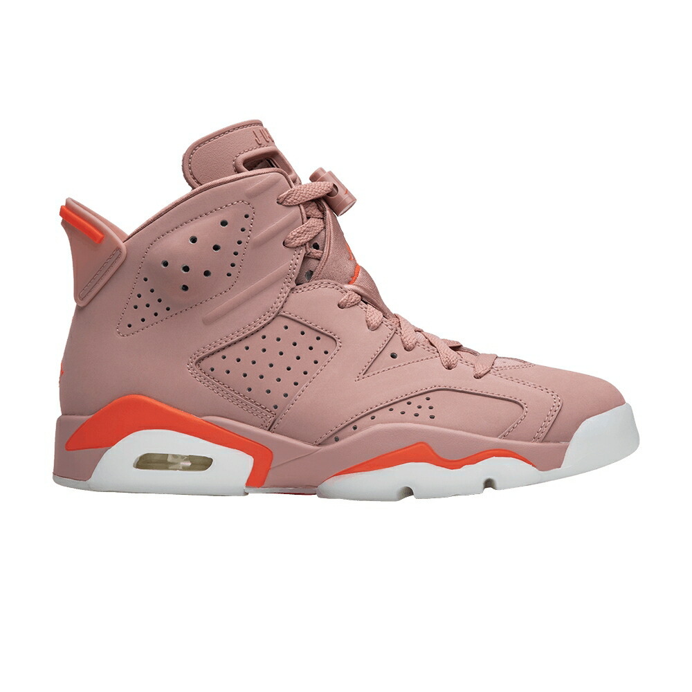 ナイキ ピンク クリムゾン エアジョーダン 'MILLENNIAL PINK' スニーカー レディース AIR JORDAN ALEALI MAY X WMNS AIR JORDAN 6 RETRO / RUST PINK BRIGHT CRIMSON