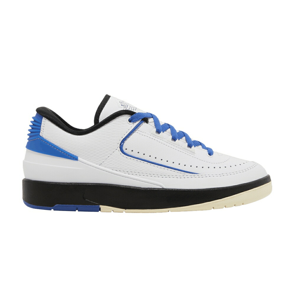 ナイキ 白色 ホワイト 黒色 ブラック エアジョーダン VARSITY ROYAL スニーカー レディース AIR JORDAN WMNS AIR JORDAN 2 RETRO LOW / WHITE VARSITY ROYAL BLACK MUSLIN