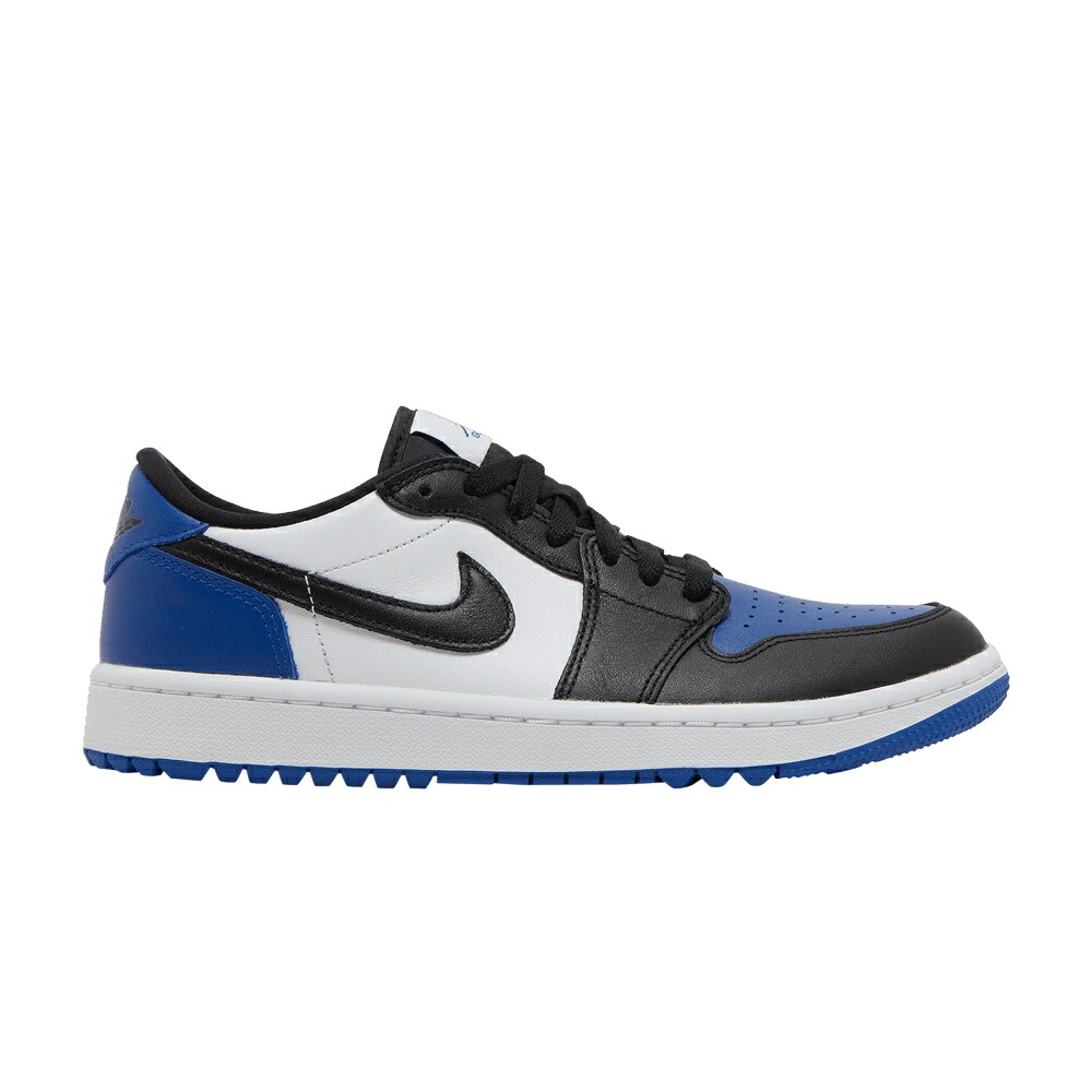 ナイキ ゴルフ 白色 ホワイト 黒色 ブラック エアジョーダン ROYAL TOE スニーカー メンズ AIR JORDAN AIR JORDAN 1 LOW GOLF / WHITE SPORT ROYAL BLACK