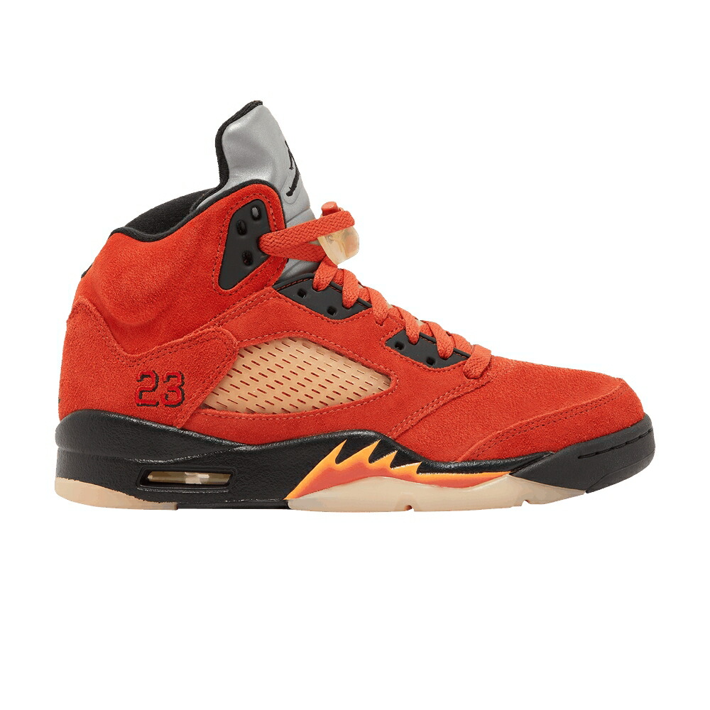 ナイキ 黒色 ブラック ファイア 赤 レッド エアジョーダン DUNK MARS スニーカー レディース AIR JORDAN WMNS AIR JORDAN 5 RETRO ON / MARTIAN SUNRISE BLACK FIRE RED